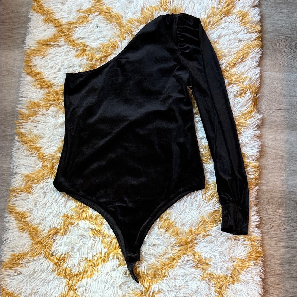 Stylish Black One-Shoulder Kids One Piece